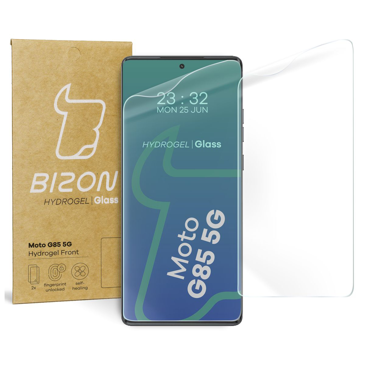Folia hydrożelowa Bizon Film Hydrogel Front Duo do Motorola Moto G85 5G, 2 sztuki
